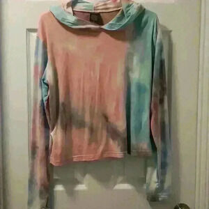 Tie dye women's workout long sleeve top.Sz lg by Athletex.